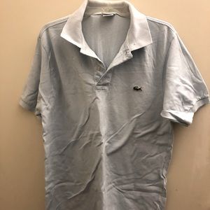 Light blue Lacoste polo shirt size XL